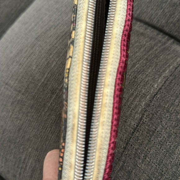 Boho Chic Sakroots Wallet Owl Sunflower Multi Color Clutch Zip Around Wallet - Picture 8 of 9